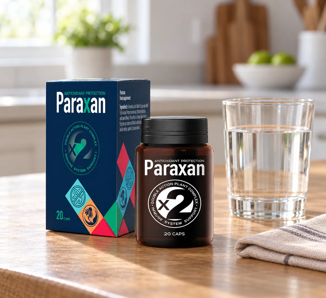 Paraxan — el envase en el día a día