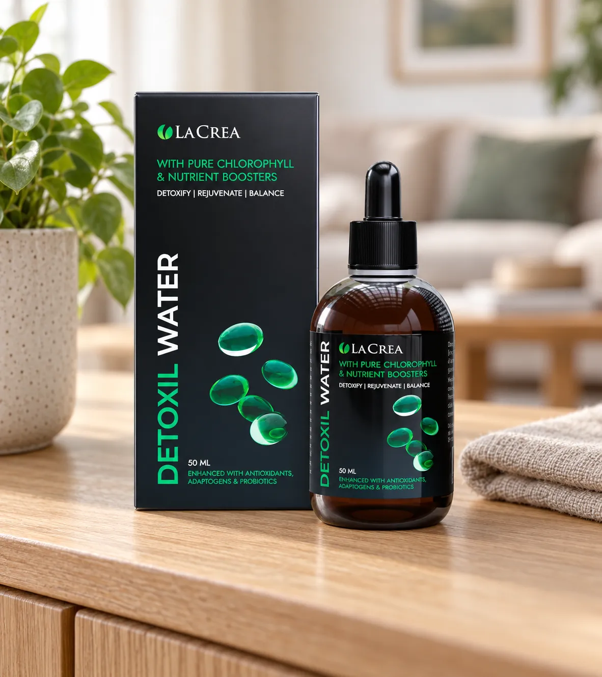 Detoxil Water Parasites — el envase en el día a día