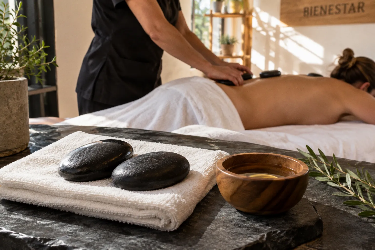 ¿Piedras calientes o masaje descontracturante para la espalda?